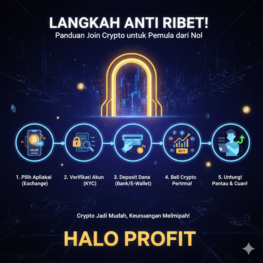 Langkah Anti Ribet! Panduan Join Crypto untuk Pemula dari Nol Halo Profit